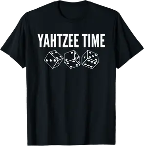 Yahtzee Time Player Dice Game T-Shirt - Sarahreb Shop P56B0CQMFXW8G