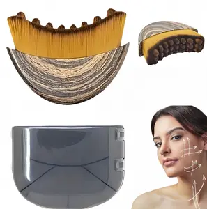Lymphatic Contour Face Brush, Lymphatic Brush Set – 1 Brush With Box, Contour Face Brush For Lymphatic Drainage, Lymphatic Drainage Massager, Ergonomically Designed To Fit The Skin Precisely Facial Care Tool Ice Roller