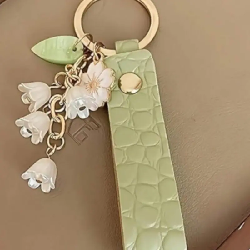 Mother's Day Gift Fashionable Flower Design Charms Keychain, Cute Floral Pattern Keychain Kawaii for Women & Girls, Trendy All-match & Exquisite Keychain for Birthday Gift, Keychain Bag Pendant, Stylish Keyring, Cute Keychains, Keychain for Purse