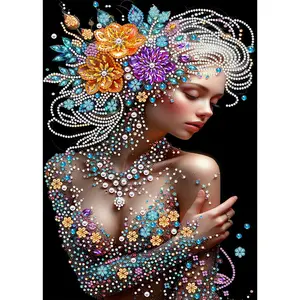 5D DIY Diamond Painting Kit, Irregular Shape Crystal Art Set, Perfect for Home Decor, Holiday Gifts, 30cm X 40cm Unframed