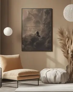 Fourth Wing Inspired Tairn and Andarna Unframed Poster - Aesthetic Dragon Rider Wall Art - Basgiath War College Modern Print - Booktok Fantasy Decor