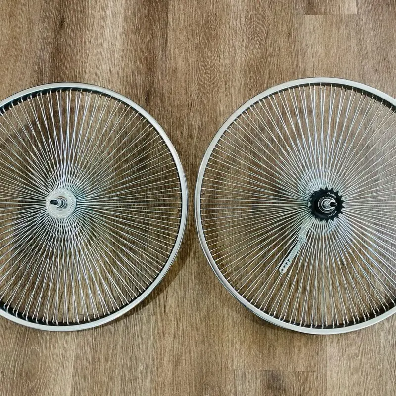 lowrider bicycle rims 26 Micargi WH-TH9526140C-CP 26in Mirror Electroplating Wheel Set with Coaster Brake TR7526140C with KT Coaster Brake 26 inchx3 inchx13Gx140H Aluminum Polish FAT Rims with KT Coaster Brake 22T Freewheels ORIGINAL LOWRIDER 26 144 Spoke