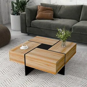 Hidden Storage Coffee Table – Expandable Modern Living Room Table