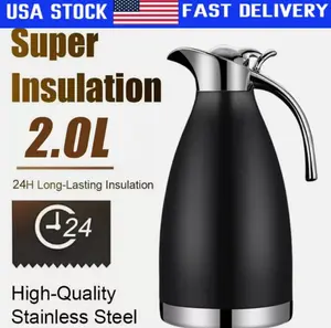 68oz Thermal Coffee Carafe Insulated Coffee Thermos Urn, with Brush US