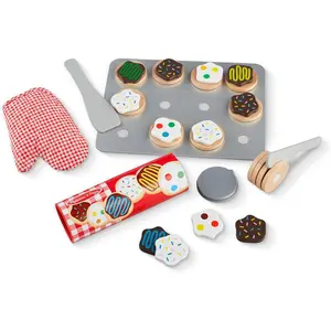Slice and Bake Wooden Cookie Play Food Set