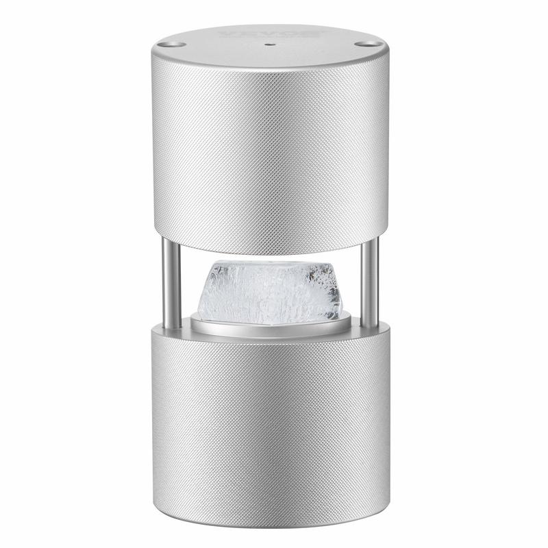 Ice Diamond Press Ice Ball Maker 2.4" Diamond Ice Press Kit for Whiskey Cocktail