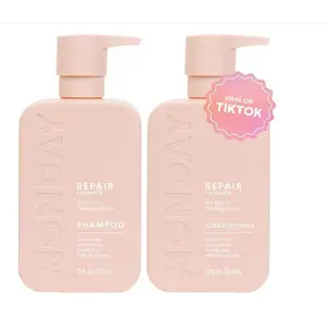 HAIRCARE Repair Shampoo and Conditioner Set 12oz for Dry to Damaged Hair, Made with Keratin, Oil, Shea Butter and Vitamin E Carbon Hydrating