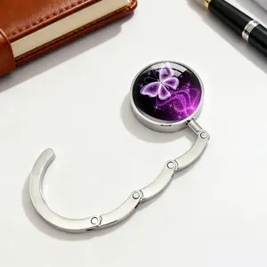 Table Wallet Hook, Foldable Handbag Hook, Portable Table Edge Invisible Folding Bag Holder, Convenient and Space-Saving Design