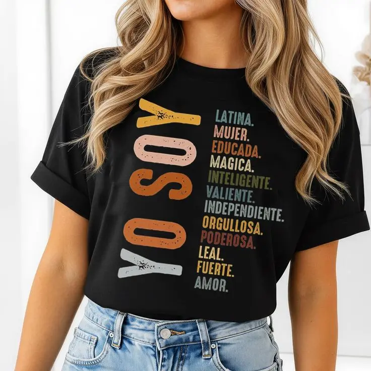 Yo Soy Shirt,Mujer Latina Shirt,Educada Magica Tee,Educated Latina Shirt,Hispanic Heritage Month Tshirt,Mexican Latina Muier Independiente
