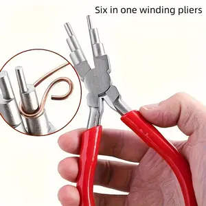1pc Premium Carbon Steel Jewelry Pliers Round & Needle Nose DIY Ring Metal Bail Craft Tool | 24-hour Shipping