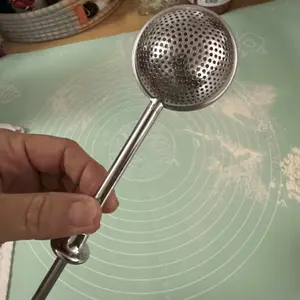 Stainless Steel Flour Duster for Baking, Long Handle Flour Sifter, Powdered Sugar Shaker Duster, Baking Sifter, Kitchen Gadgets, Baking Supplies