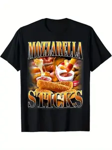 Mozzarella Cheese Sticks Bootleg Rap CD Aesthetic Funny Meme T-Shirt
