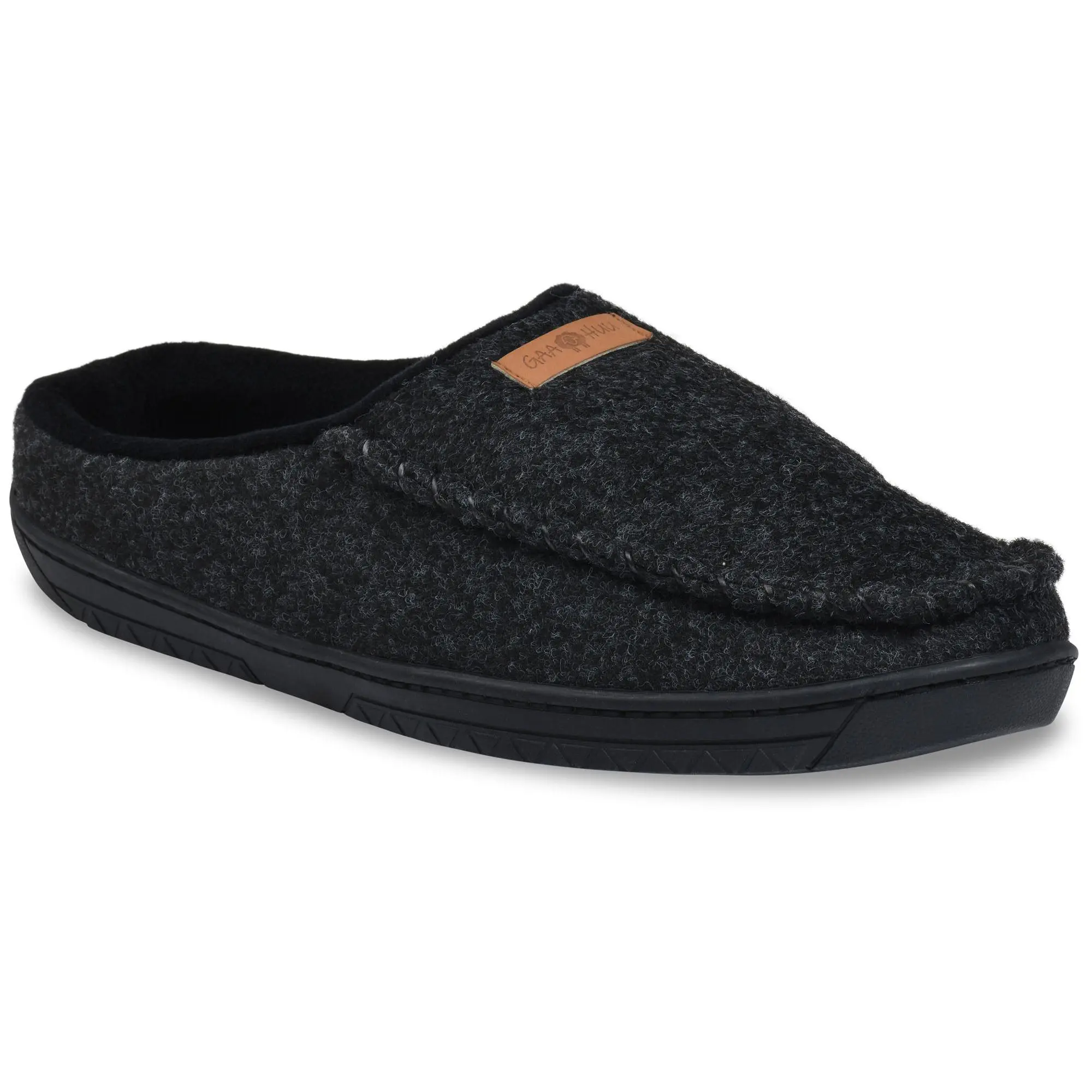 Gaahuu Mens Faux Wool Clog Slippers