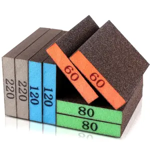 8 Pack Sanding Sponge, Washable & Reusable Sanding Blocks for Drywall, Wood, Metal & Furniture — Premium Sandpaper Block Assortment with 60/80/120/220 Grit