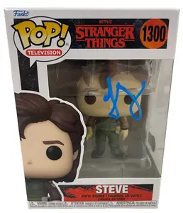 Joe Keery Authentic Autographed Steve Stranger Things 1300 Funko Pop Figure