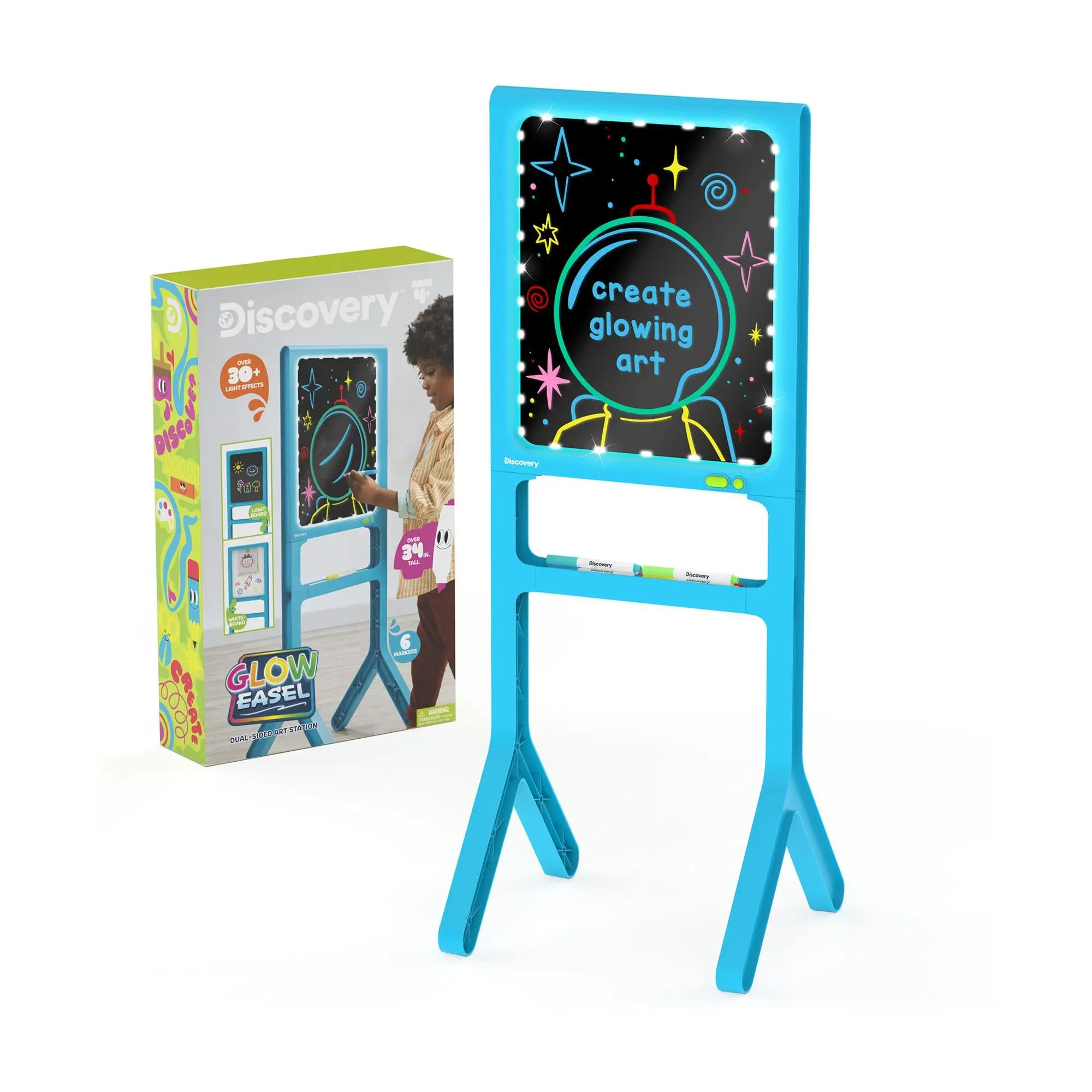 Discovery Kids 2-in-1 Light Designer Standing Easel