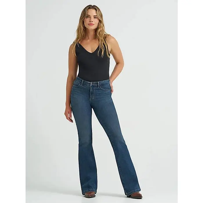 Women's Bespoke Flare High Rise Raelyn Jeans - High-Rise Cut for Bold Style and Comfort - Timeless Western Spirit with Modern Trends