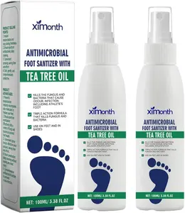 Foot Spray, 100ml Foot Spray with Tea Tree Oil, Feet & Shoe Odor Remover, Refreshing & Comfortable Treatment for Cleanliness, Feet Care & Shoe Sanitizer