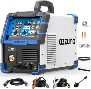 Azzuno 200A 110V/220V Dual Voltage 4 in 1 MIG Welder