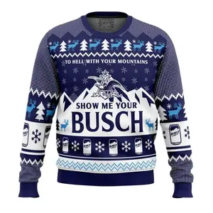 Show Me Your Busch Ugly Christmas Sweater