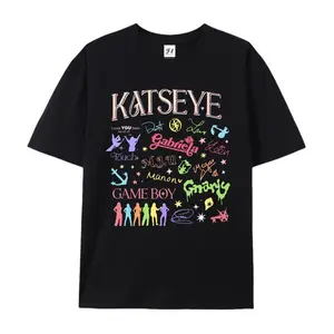 Women's Katseye Kpop Graphics Vintage The Beautiful Chaos Tour T-shirt