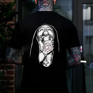 Ch@ked Up Nun Printed Men's T-shirt Graphic  Print T-shirt, Sweatshirt, Hoodie Unisex Shirt, Naughty Clothes Men  - Unisex Shirt, Naughty Clothes Men Cotton Fabric Menswear Classic