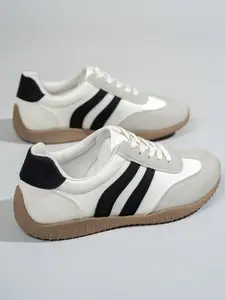 Women's Multifunctional Fashion Casual Athletic Sports Trendy Walking Shoes, Eu Style Flat Anti-Slip Lace-Up Round Toe Rubber Sole Sneakers, Sizes 36-42