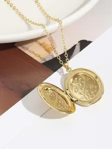 Vintage Photo Frame Design Pendant Necklace, Fashion Jewelry for Party, Daily Clothing Decor, Trendy All-match & Exquisite Chain Jewelry for Birthday Gift, Drop necklaces, Dainty necklaces