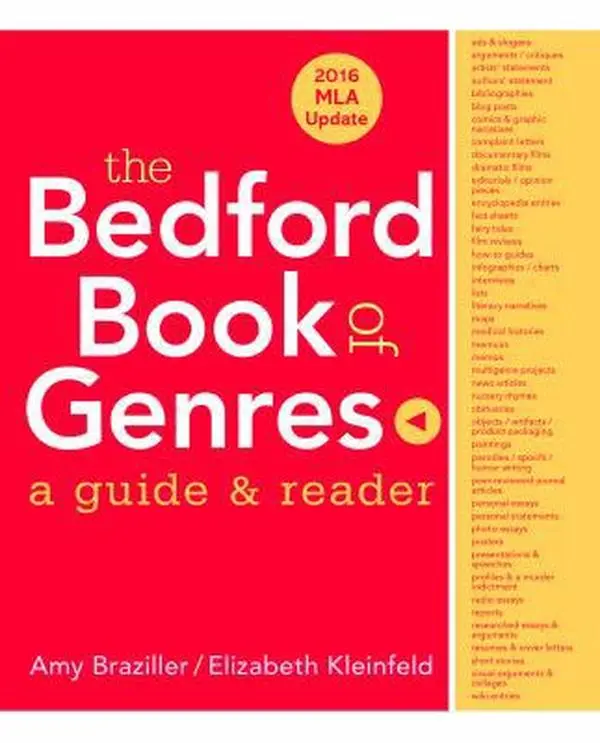 USED-The Bedford Book of Genres with 2016 MLA Update: A Guide & Reader by Amy Braziller (Paperback)