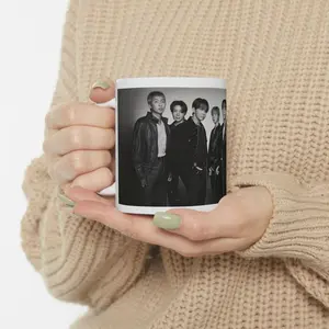 Vintage  Kpop Coffee Cup, Army Gift Ceramic Mug, Bangtan Boys Arirang Tour