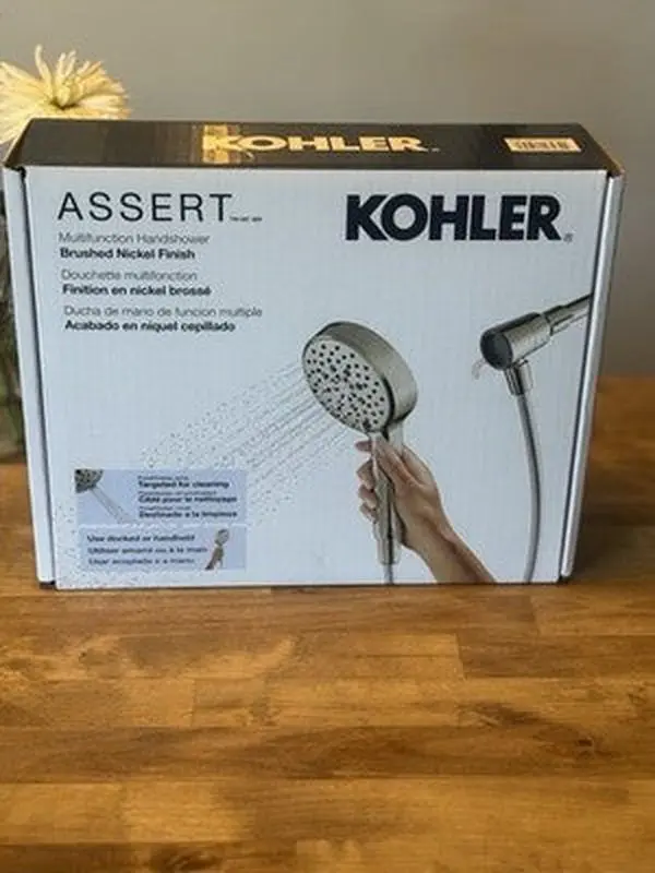 Sealed Kohler Assert Multifunction Handshower Brushed Nickel 6 Spray 1.7