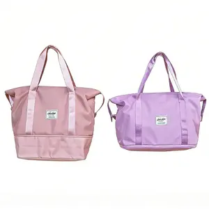 Everything Bag - Large Capacity Expandable Tote Bag Lightweight Nylon Weekender for Travel Gym Overnight Carry-on