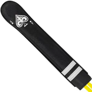 Golf Alignment Stick Cover with Buffer Lining, Ace of Spades Pattern, Durable Protector, Fashionable Golf Accessory, Perfect Gift