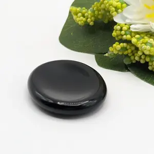 Obsidian Worry Stone - Protective Black Stone for Emotional & Physical Trauma Relief