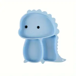 Dinosaur Silicone Plate, Christmas Gift New Year Gift Feeding Dish