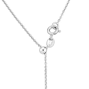 925 Sterling Silver, 18K Gold Plated 925 Sterling Silver 1.3mm Adjustable Diamond Cut Thin Bolo Cable Chain Necklace for Women, Slider Chain 14-24 Inch