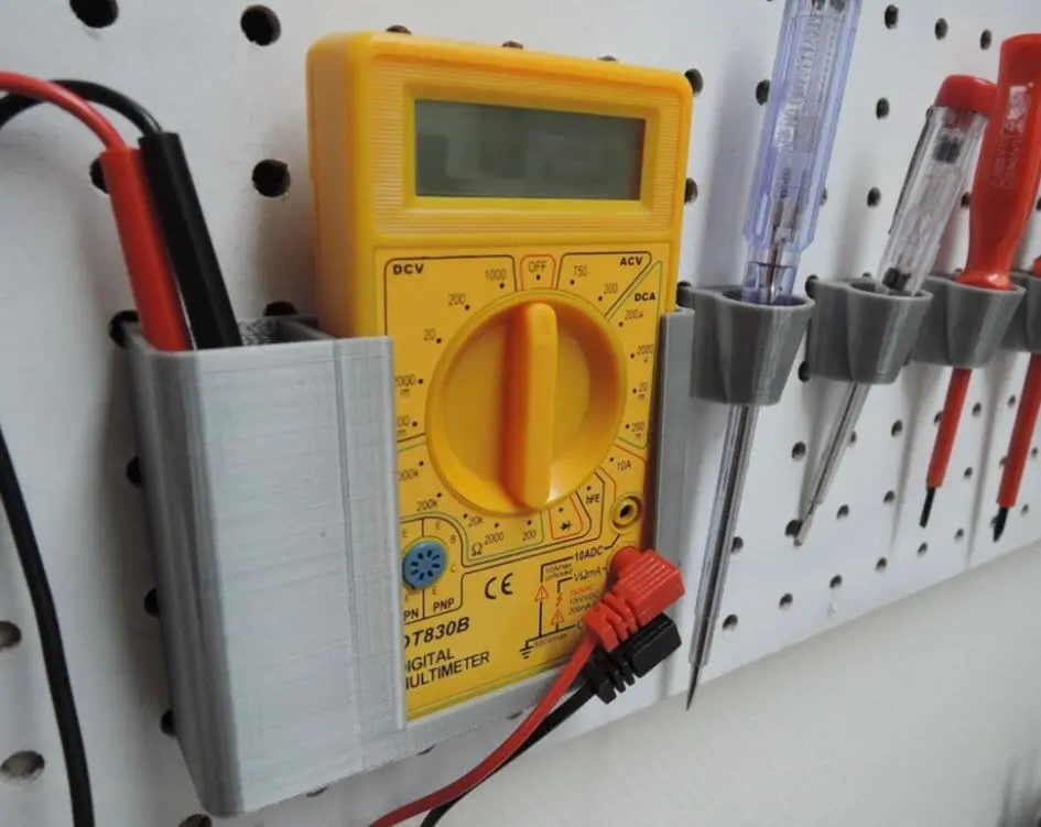 multimeter holder multimeter pegboard mount accessories multimeter