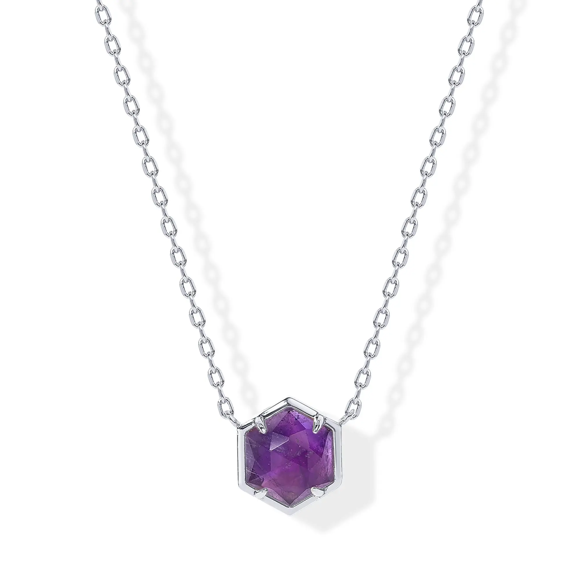 White Gold-Amethyst