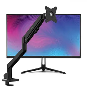 PX246 Wave Black Monitor + Single Monitor Arm Bundle