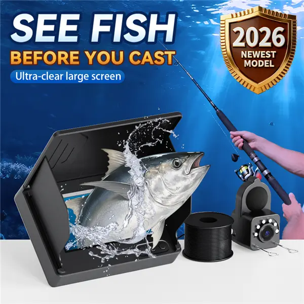 2026 Upgraded High-Definition Underwater Fishing Camera - 4.3-inch Display, 15m/49.2ft Cable, Infrared Night Vision, Suitable for Ice & Lake Fishing, Ideal Gift for Anglers