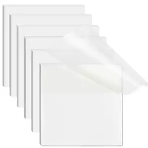 Transparent Sticky Notes 3x3 Inch – Clear Waterproof Translucent Notes for Annotation, 300 Sheets
