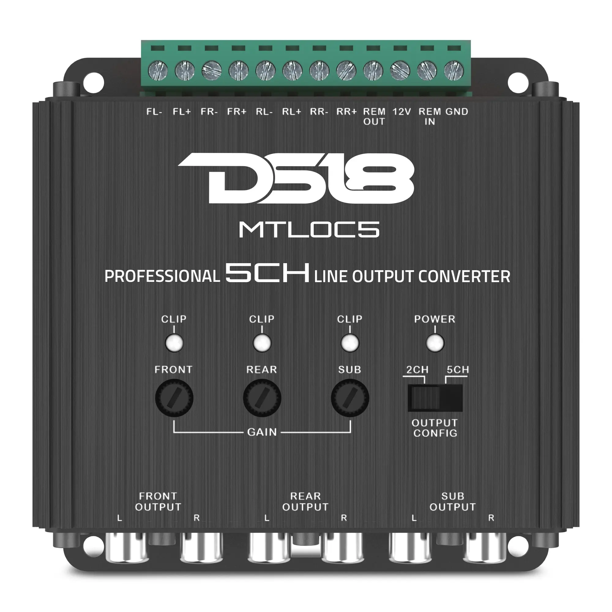 5-Channel High-to-Low Level Line Output Converter with Remote Turn-On (MTLOC5)