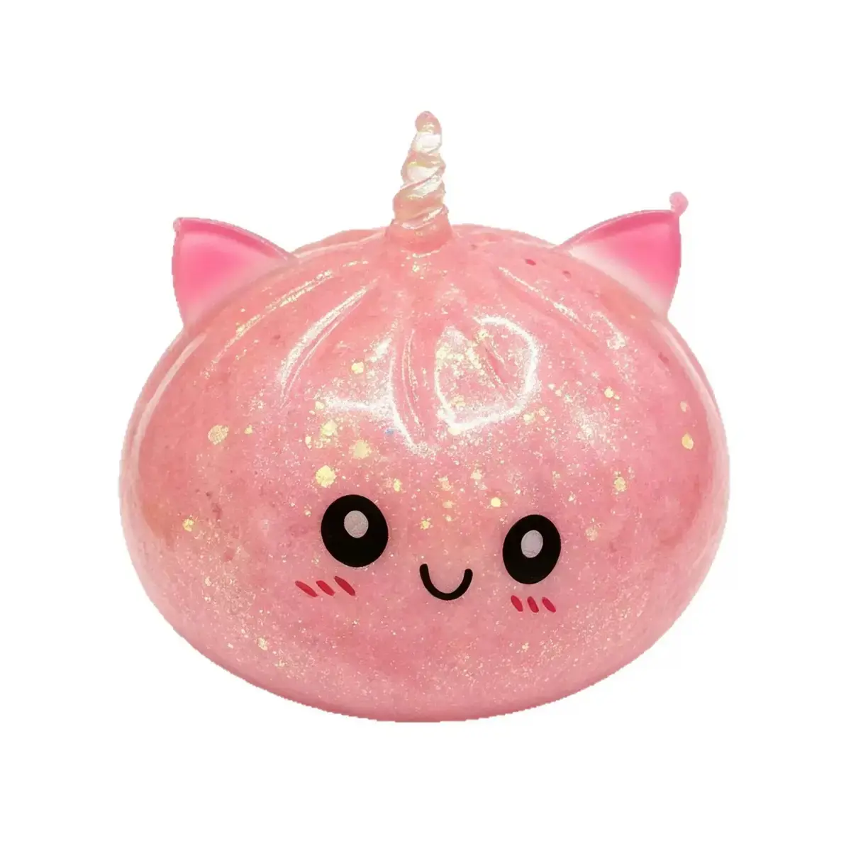 Glitter Unicorn DumplingSquishy Toy I Jelly Gel Stress Fidget forStocking Stuffers Classroom Rewards