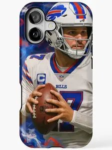 Gravitiq, Josh Allen Edition Shockproof Case, Durable Football Tough Armor Protective Cover For iPhone 11 to 17 Pro Max Plus | QB1 Dominance & Heavy Duty Hybrid