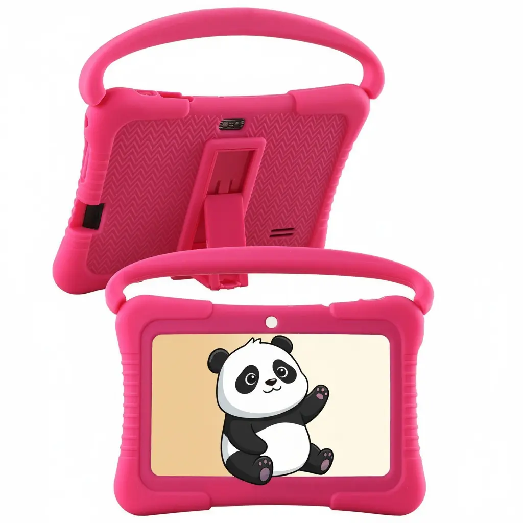7 inch Kids Tablet – Pritom Android Toddler Tablet with WiFi, Parental Controls, 32GB, Dual Camera & Shockproof Case, Gift for Children
