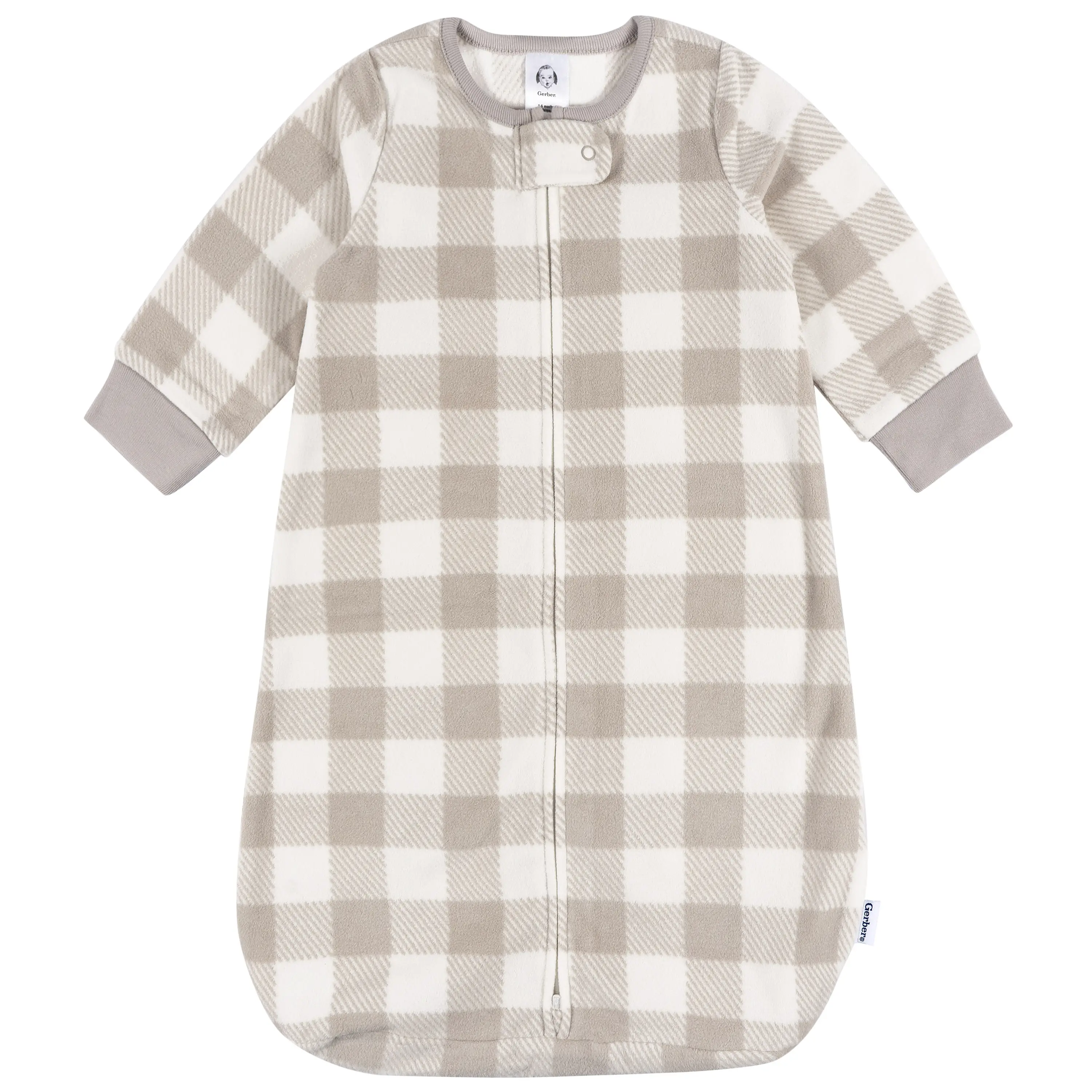 One Size Infant Long Sleeve Wearable Sleep Blanket with Two Way Zipper