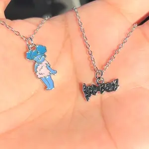 Dainty Mini Ceramic SADBOYZ Charm Necklace - concert merch - junior H, corridos tumbados