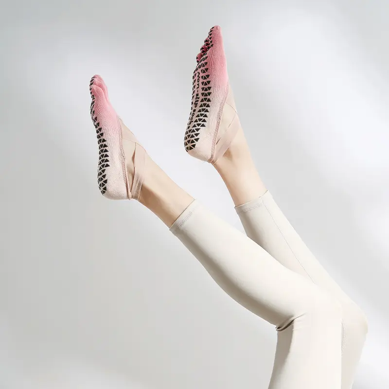  Pink anti-slip Yoga Socks 2 Pairs