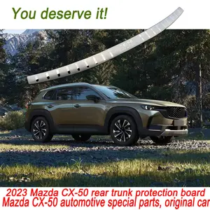 For Mazda MAZDA CX50 CX 50 CX-50 2023 Car Accessories Rear Bumper Protector Trim Stainless Steel Stainless Steel 1pcs Car Stickers Auto Parts Cover Car Styling Auto Parts Kick Plate