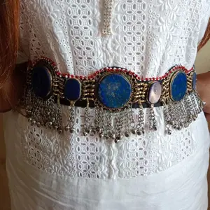 Handmade Bohemian Lapis Stone Belly Dance Belt